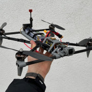 Tubular  8 inch long range drone with 3D printed parts - RotorBuilds - #11