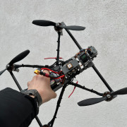 Tubular  8 inch long range drone with 3D printed parts - RotorBuilds - #1