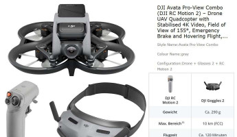 Dji Avata Pro + Dji RC Motion 2 + Dji Goggles 2