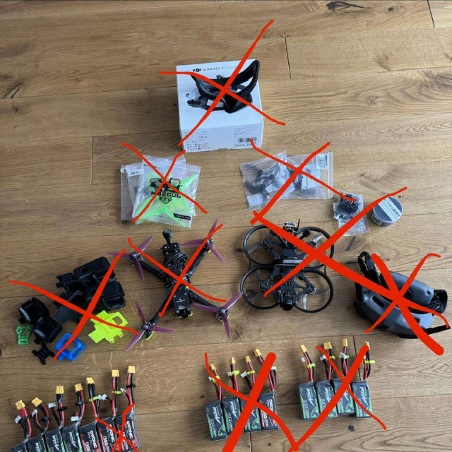 Fpv rinkinys 4S lipo O4 Pro Caddx Vista Integra