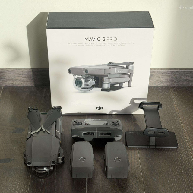 Dji Mavic 2 Pro dronas - su vienu akumuliatorium