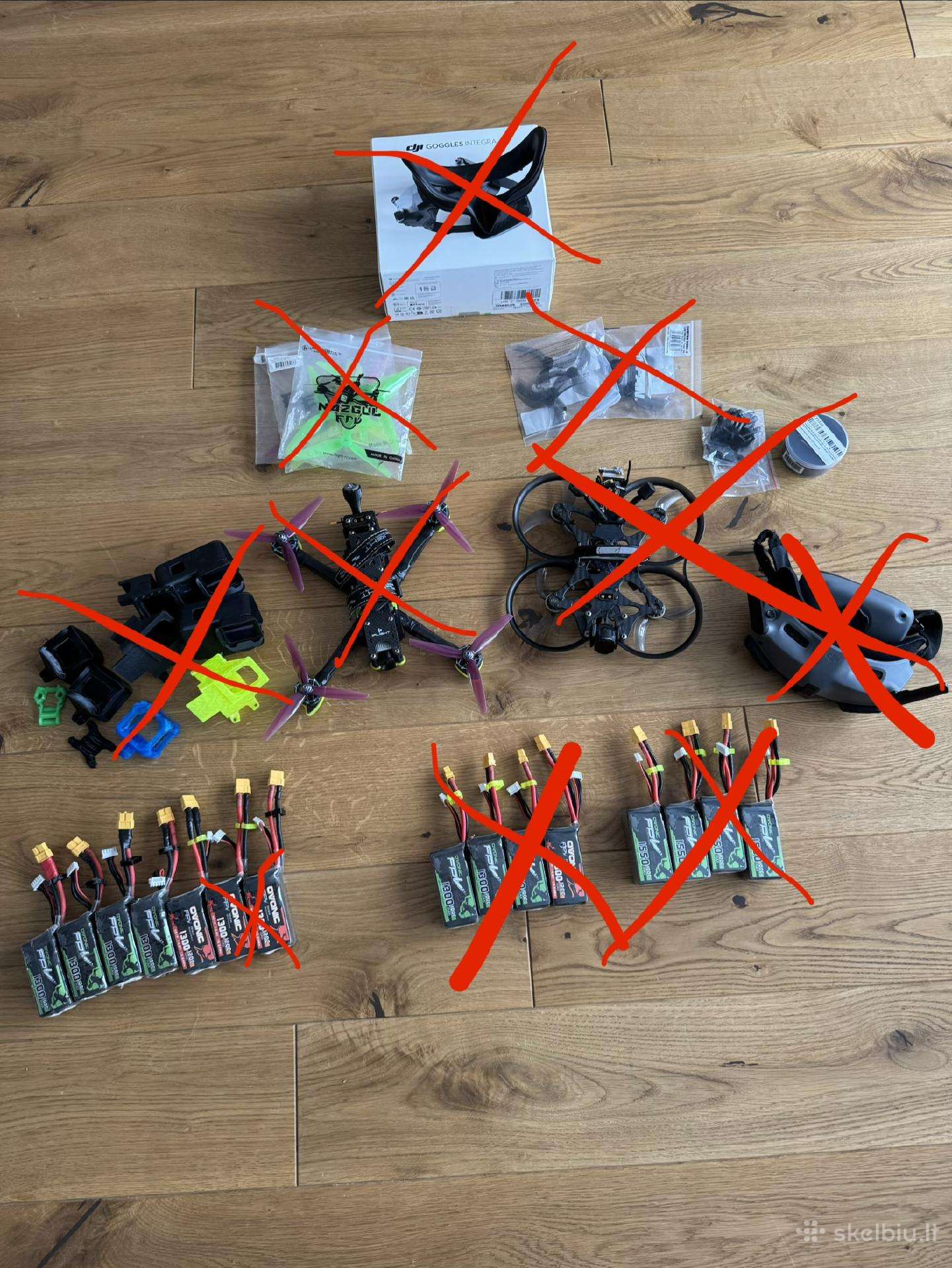 Fpv rinkinys 4S lipo O4 Pro Caddx Vista Integra