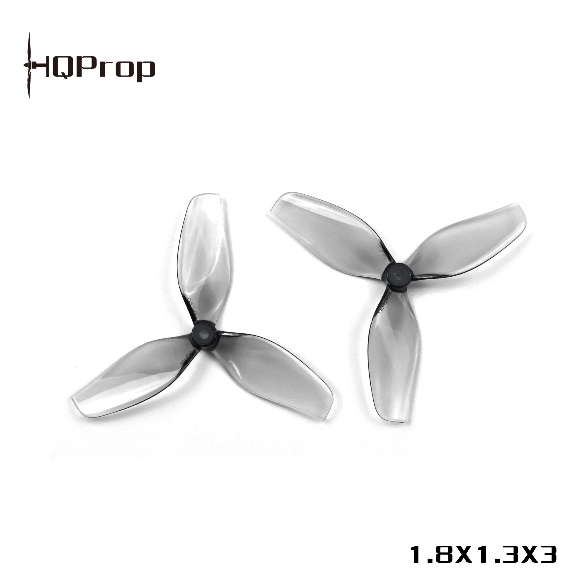 HQ Ultralight Whoop Prop 1.8X1.3X3(45MM) Grey  (2CW+2CCW)-Poly Carbonate-1.5MM Shaft