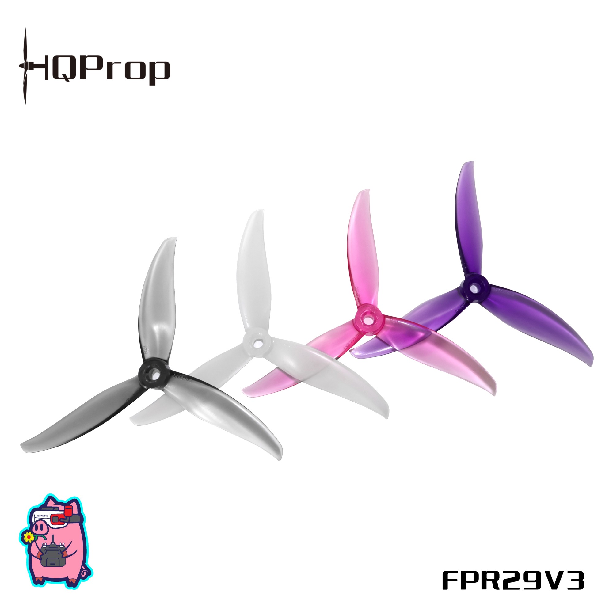 FlowerPig R29V3 (2CW+2CCW)-Poly Carbonate