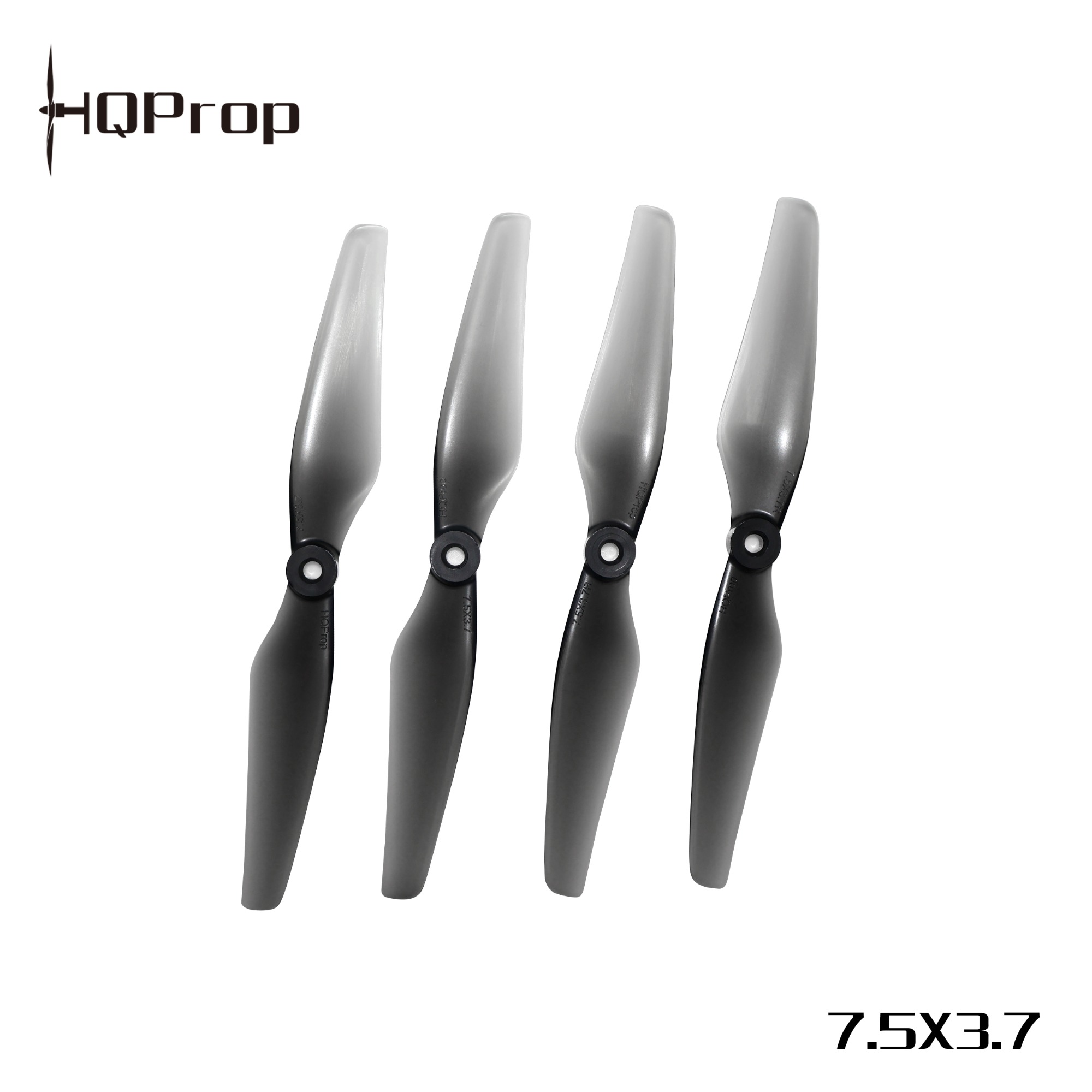 HQProp  7.5X3.7   Grey (2CW+2CCW)-Poly Carbonate