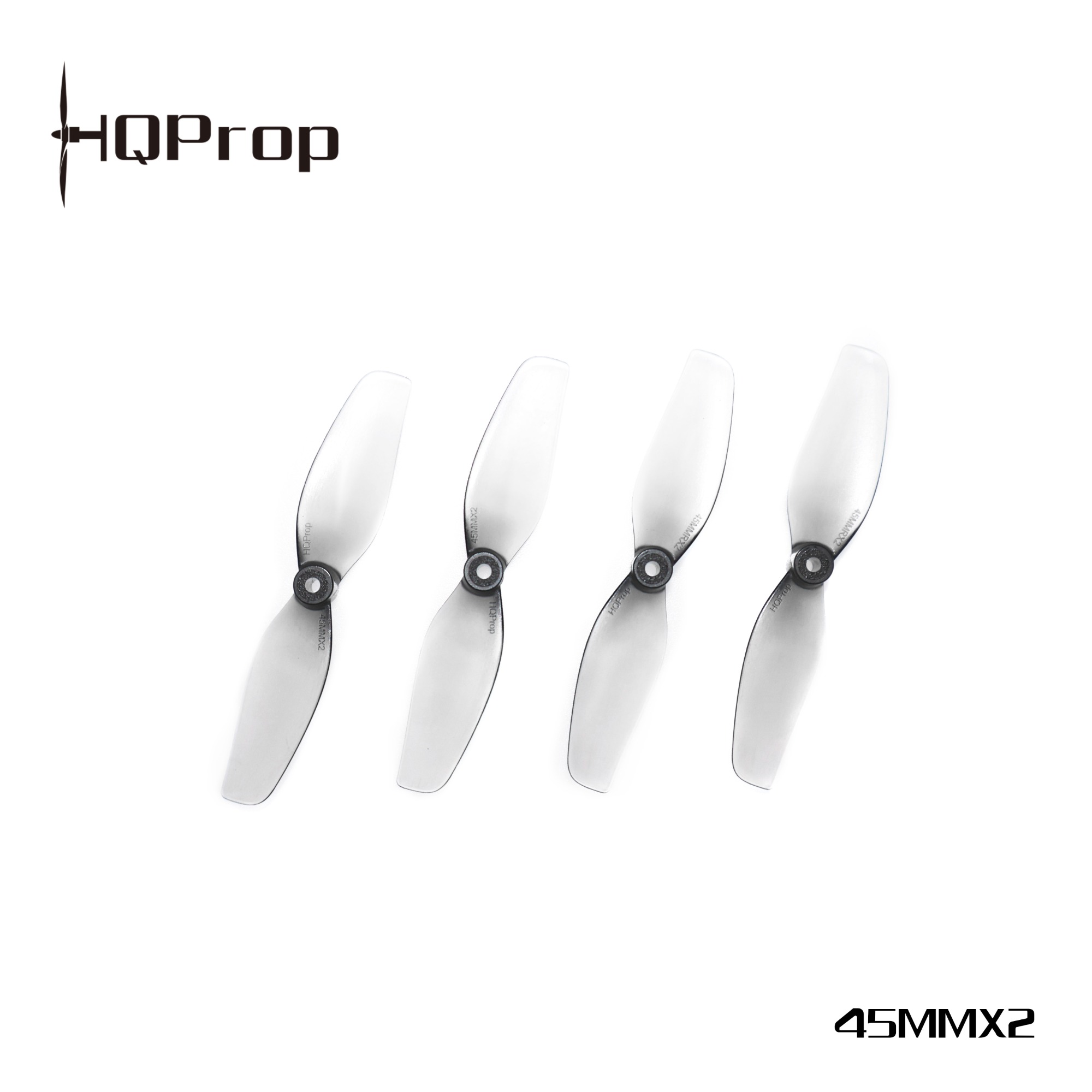 HQ Micro Whoop Prop 1.8X1.4(45MM) Grey  (2CW+2CCW)-Poly Carbonate-1.5MM Shaft