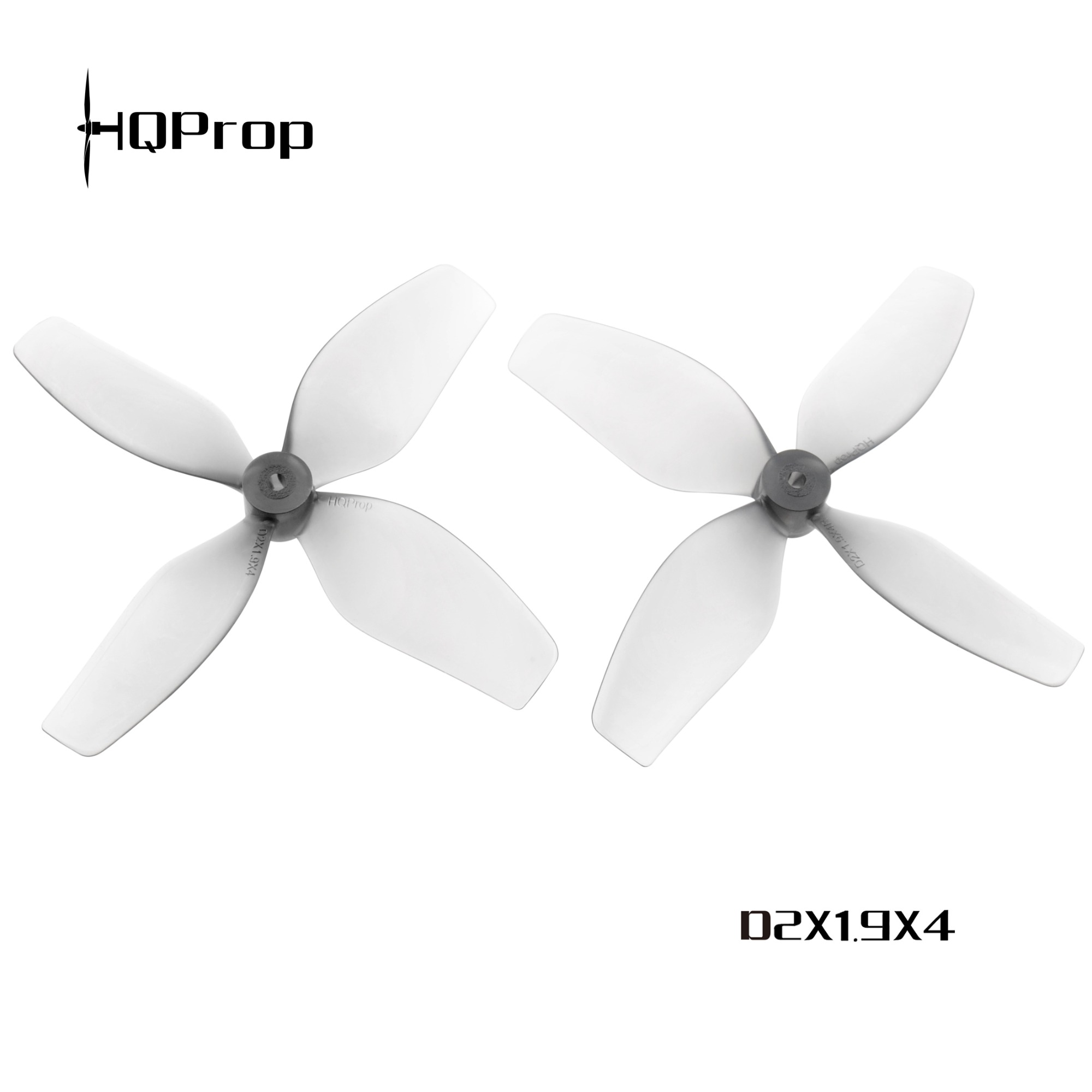 HQProp D2X1.9X4 for Cinewhoop (2CW+2CCW)-Poly Carbonate