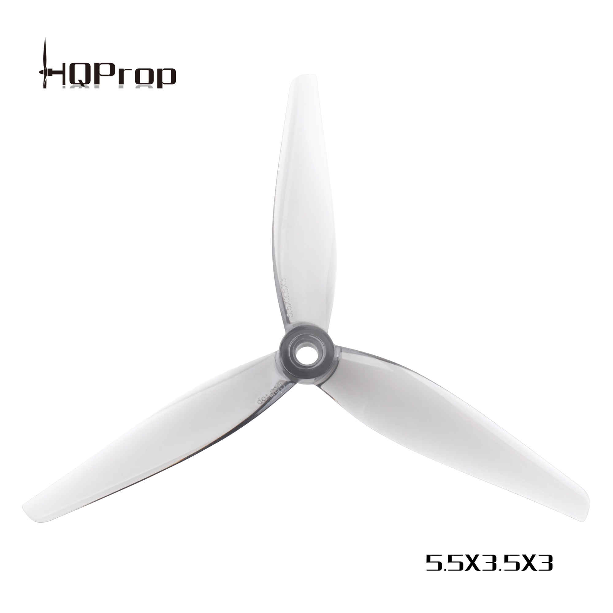 HQProp 5.5X3.5X3 V2  Grey (2CW+2CCW)-Poly Carbonate