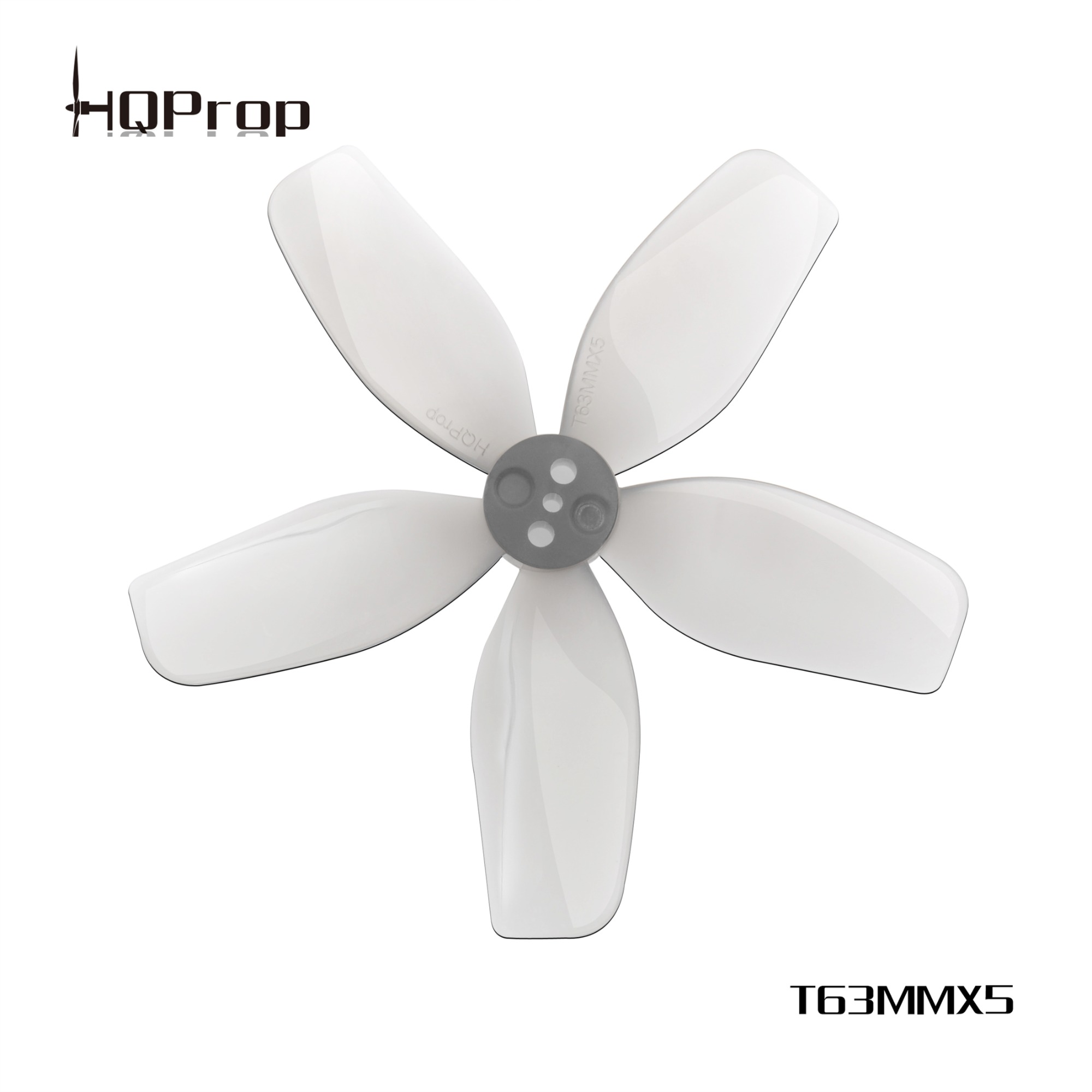 HQProp DT63MMX5 Light Grey (2CW+2CCW)-Poly Carbonate