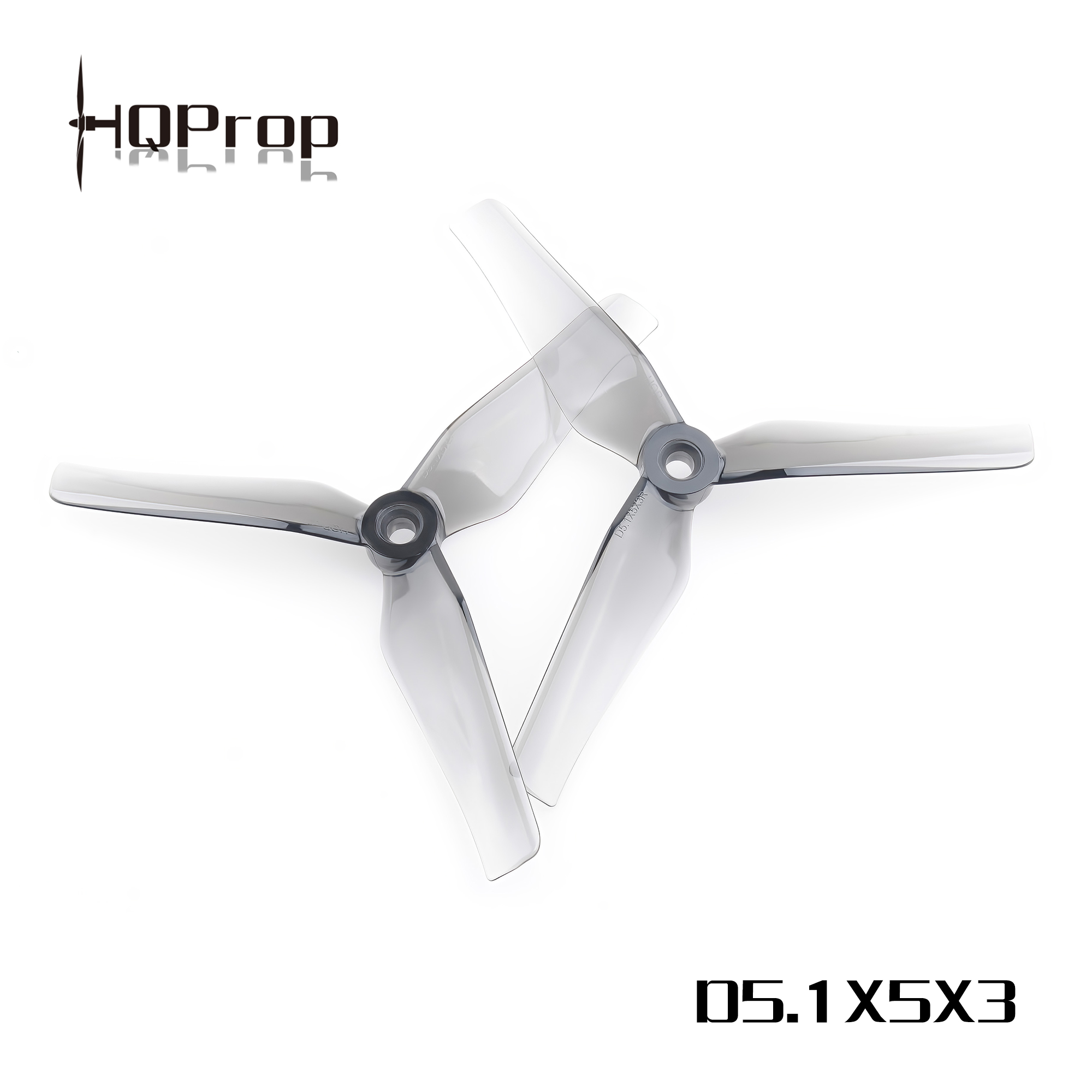 HQProp  D5.1X5X3 Grey  for Cinequads  (2CW+2CCW)-Poly Carbonate