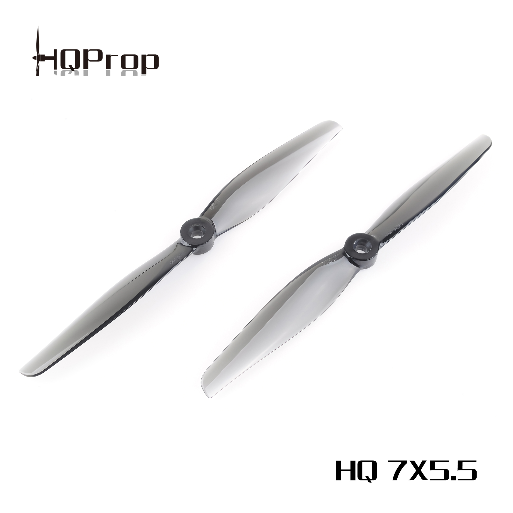 HQProp 7X5.5  Light Grey (2CW+2CCW)-Poly Carbonate