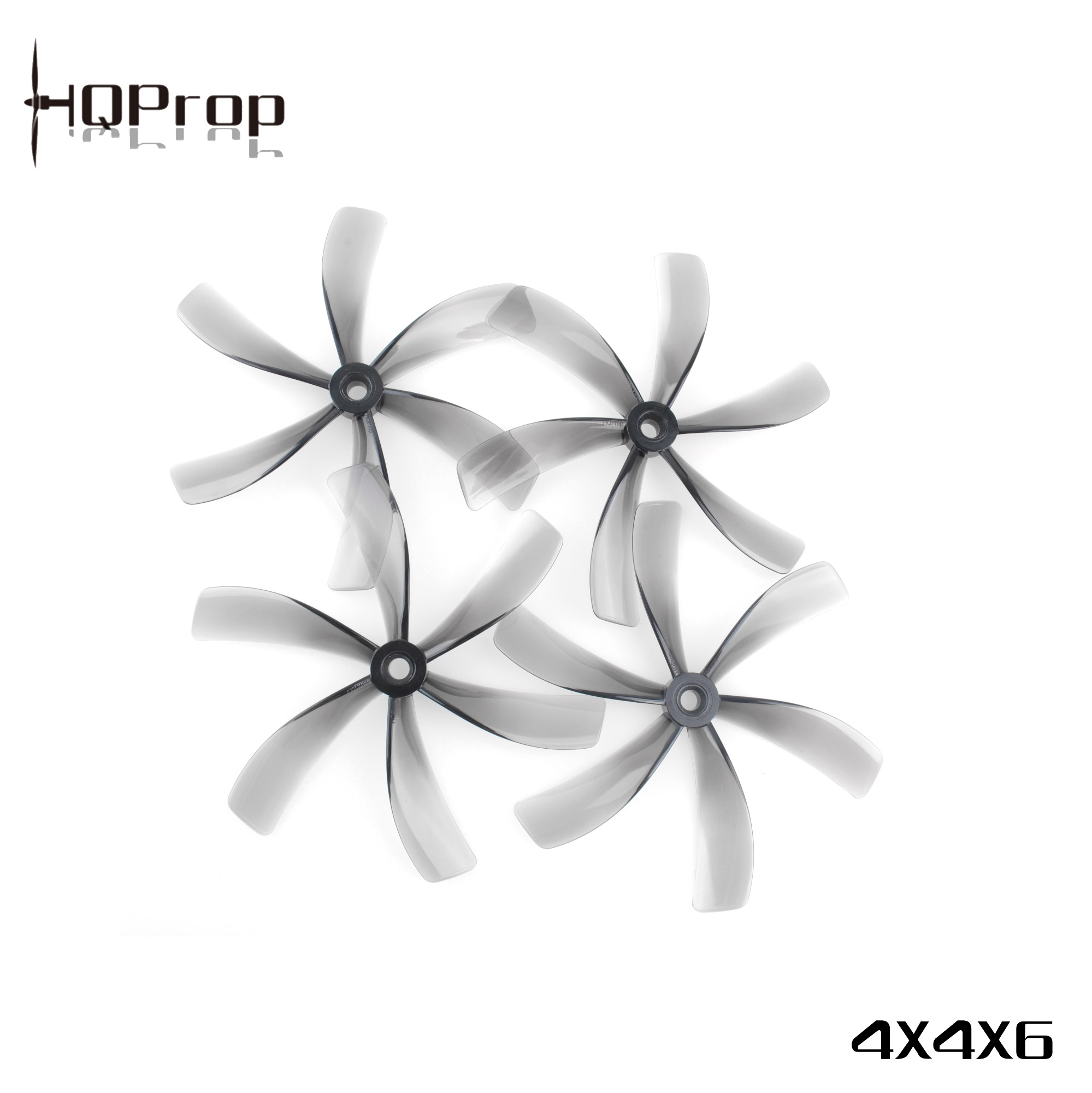 HQProp  Duct-4X4X6 for Cinewhoop Grey (2CW+2CCW)-Poly Carbonate