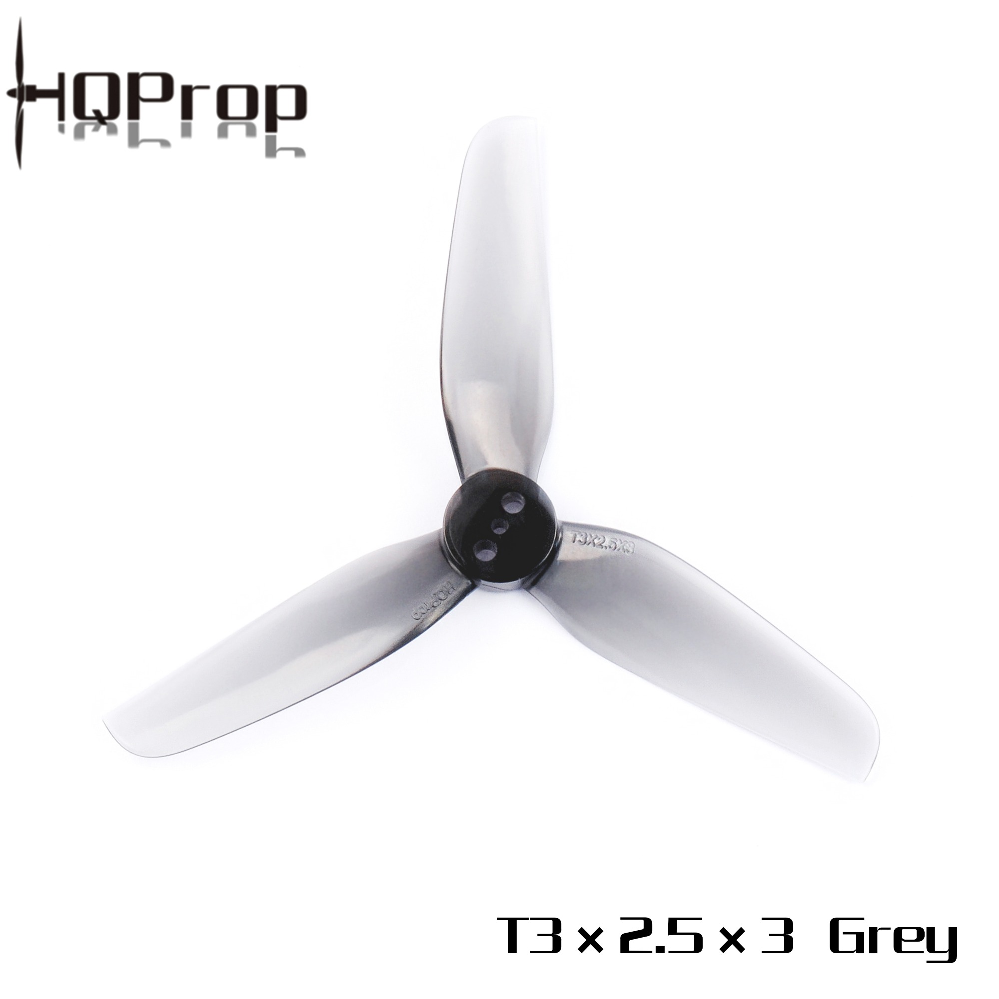 HQ Durable Prop T3X2.5X3 Grey  (2CW+2CCW)-Poly Carbonate