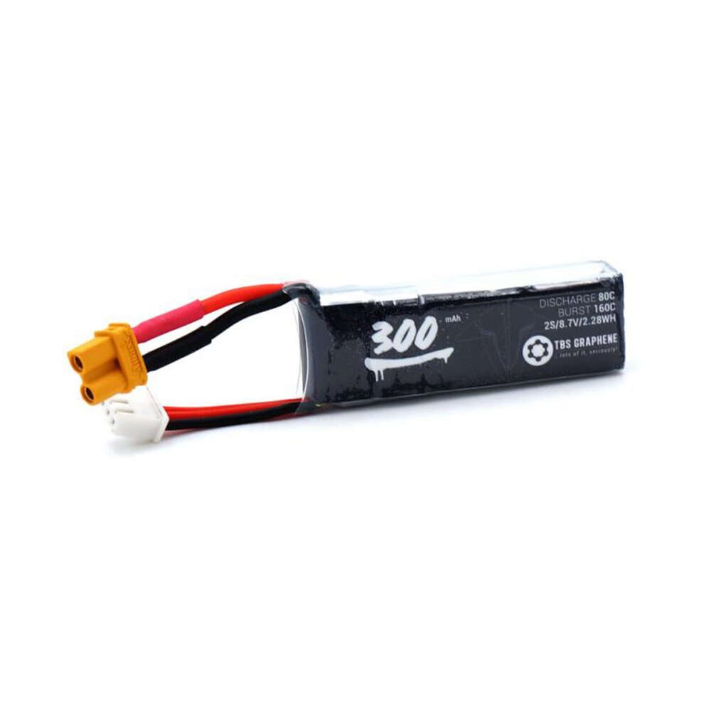TBS Graphene 300mah 2s HV Battery for FPV Micro Quad