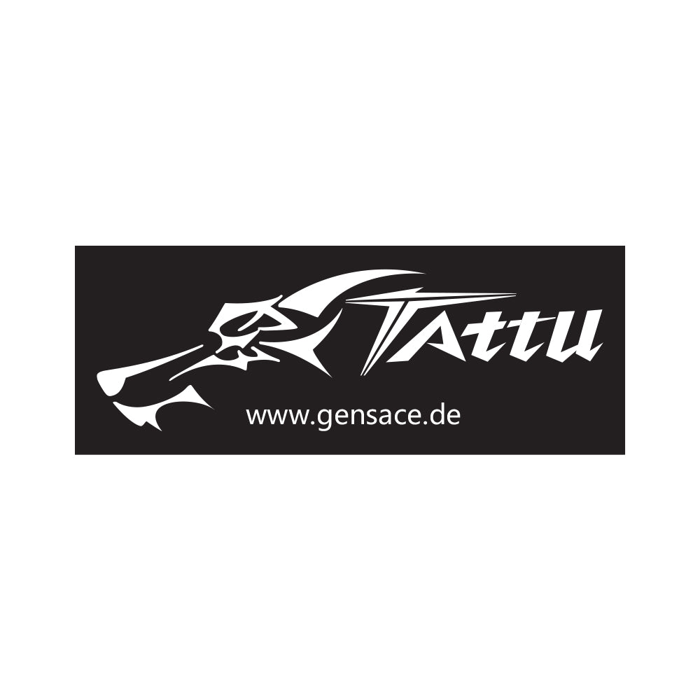 Tattu banner 2.5m Black/White