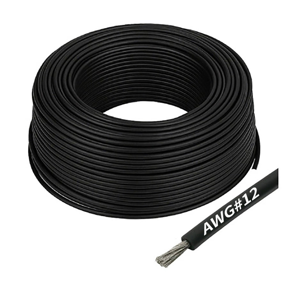 GEA-AWG12B AWG#12 Silicone Wire - Black x 1M Each
