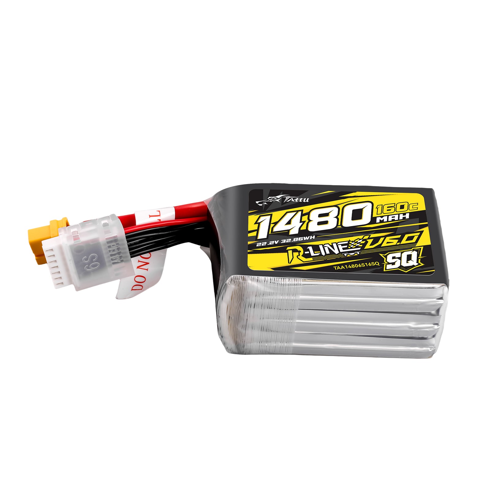 Tattu R-Line V6 1480mAh 6S 160C LiPo Battery with XT60 [SQ]