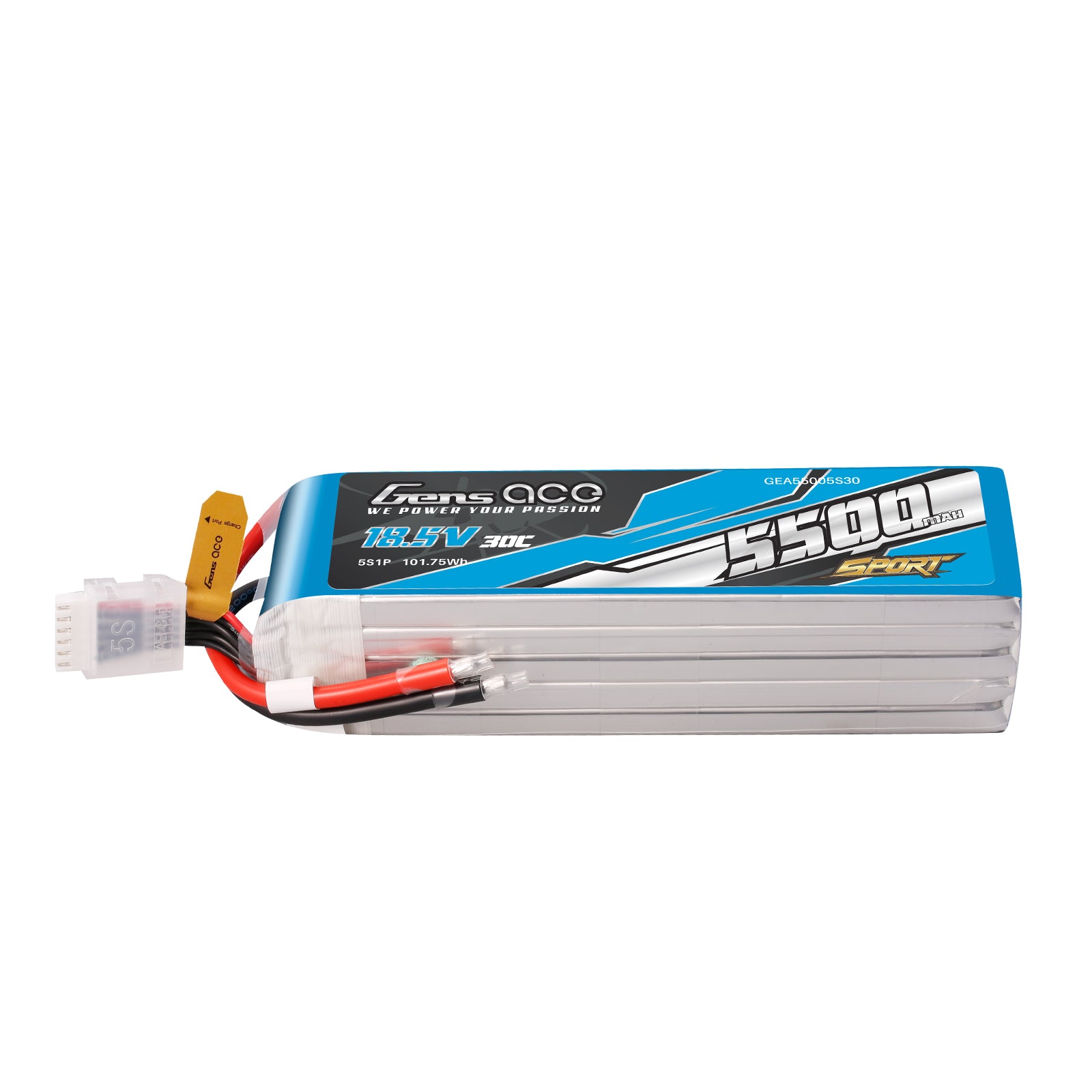 Gens Ace 5500mAh 5S 18.5V 30C Battery Pack ( F3A ）