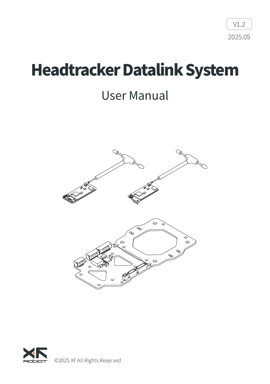 XF Headtracker datalink system user manual – puslapis 1