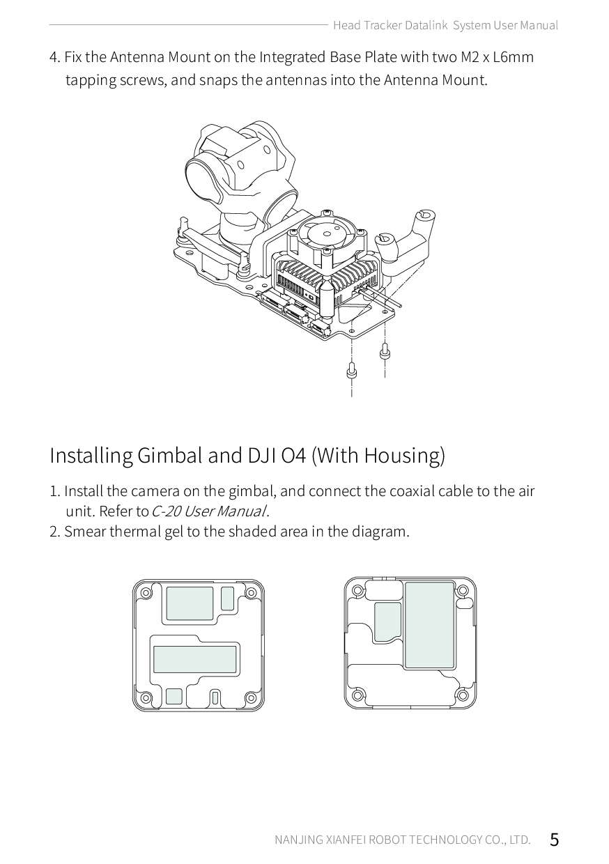 XF Headtracker datalink system user manual – puslapis 11