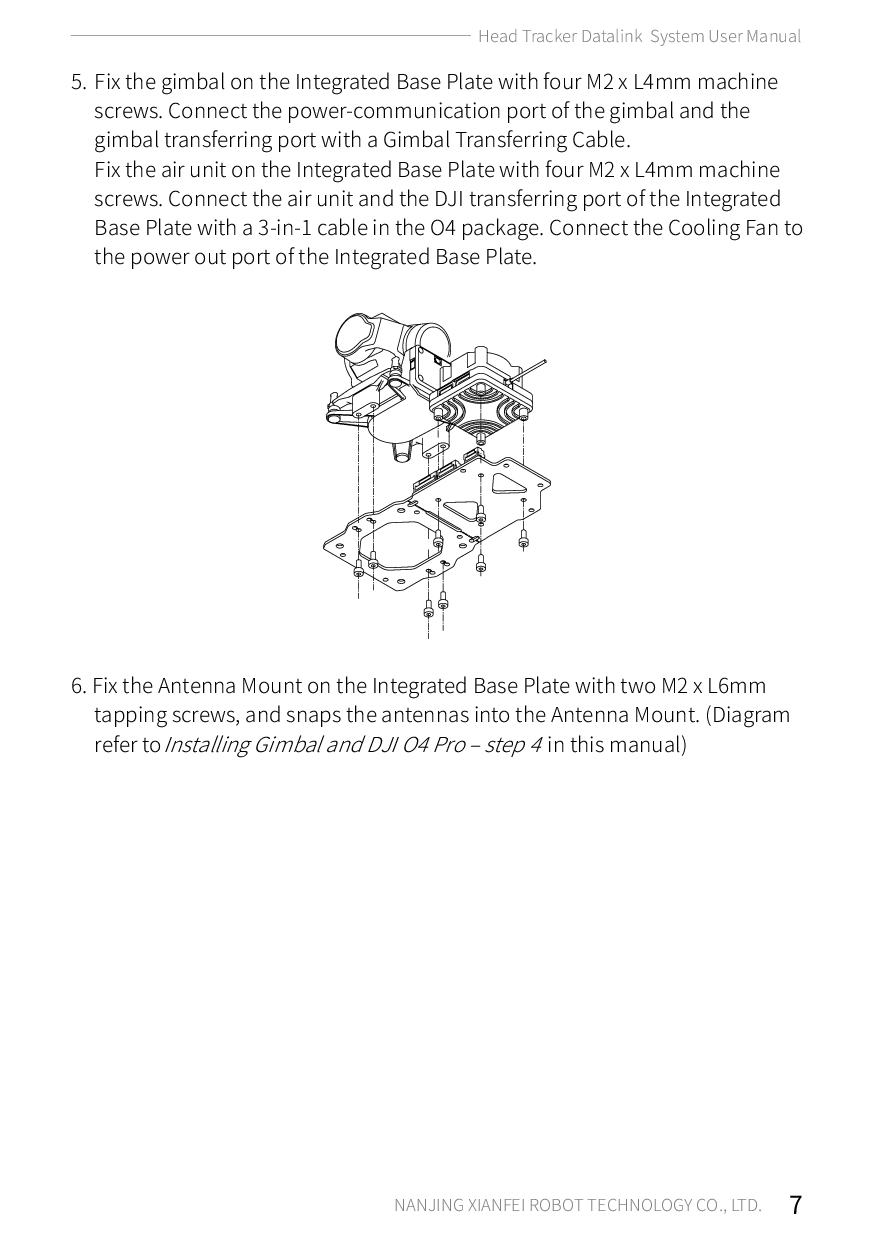 XF Headtracker datalink system user manual – puslapis 13