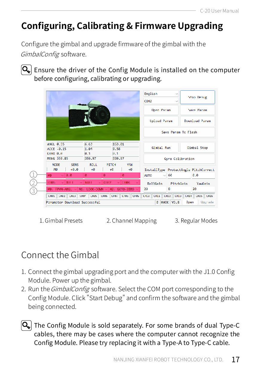 C-20T 3-Axis FPV Gimbal – puslapis 23