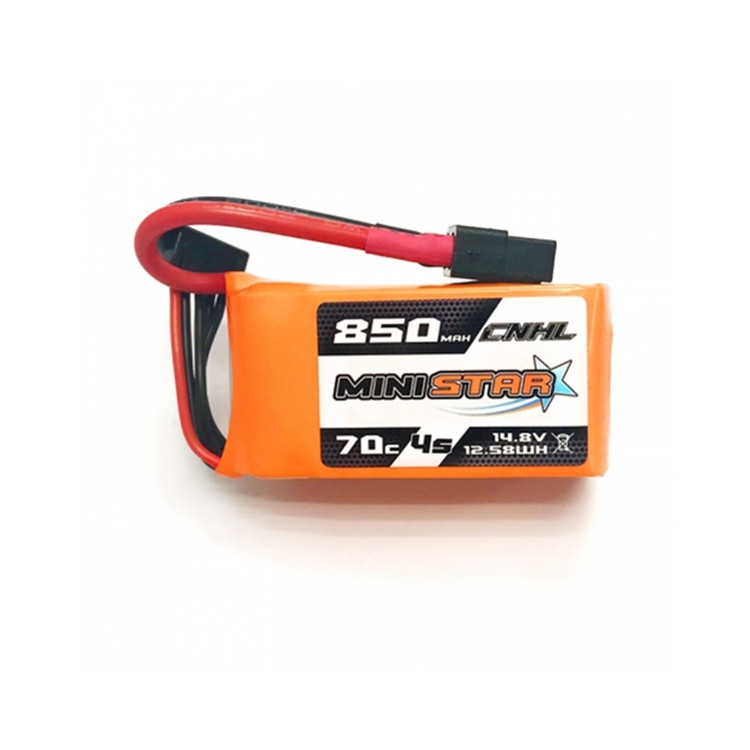 CNHL MiniStar 850mAh 14.8V 4S 70C Lipo battery XT60 Plug for RC Drone FPV Racing