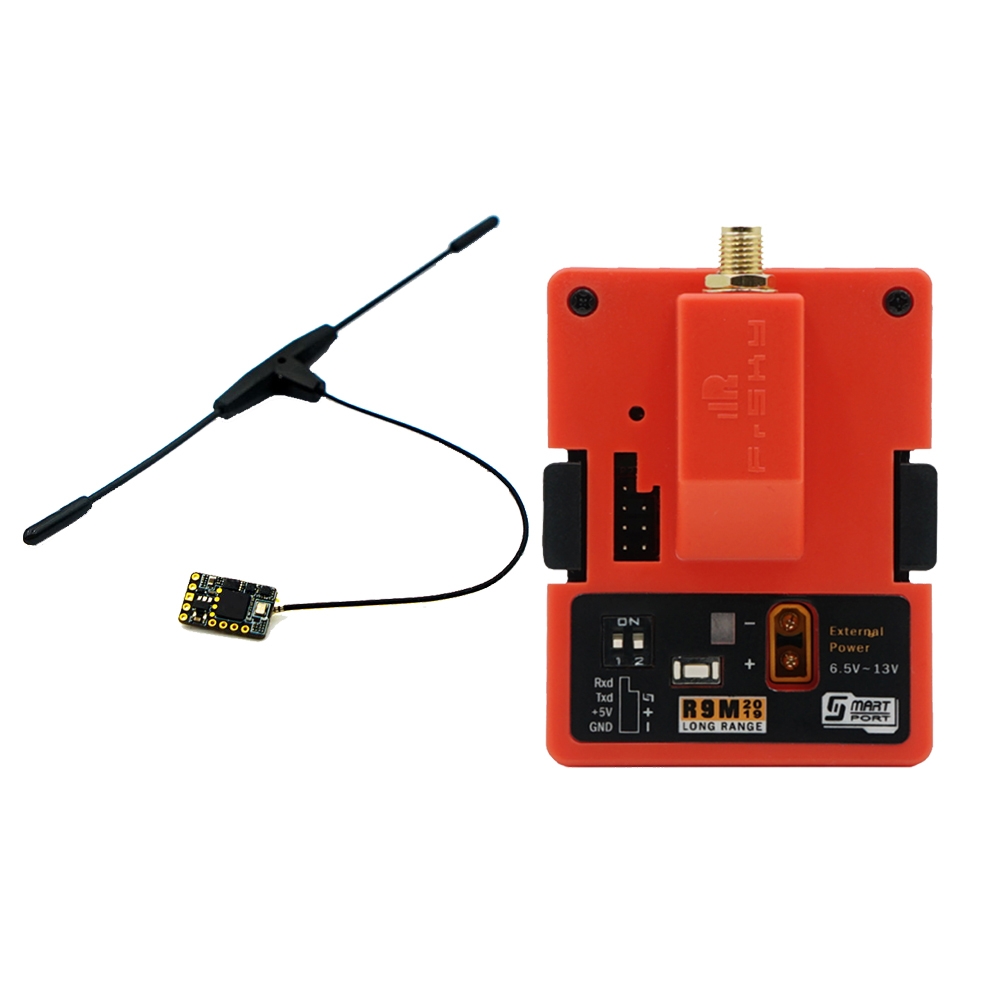 $59.99 for FrSky R9M 2019 900MHz Long Range Transmitter Module and R9 MM Receiver with Mounted Super 8 and T antenna