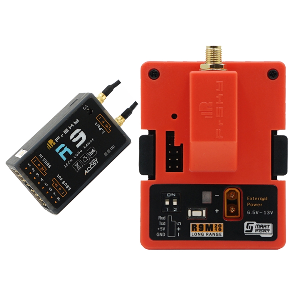 $83.99 for FrSky R9M 2019 Transmitter Module & R9 900MHz 16CH Long Range Receiver with mounted Super 8 and T antenna