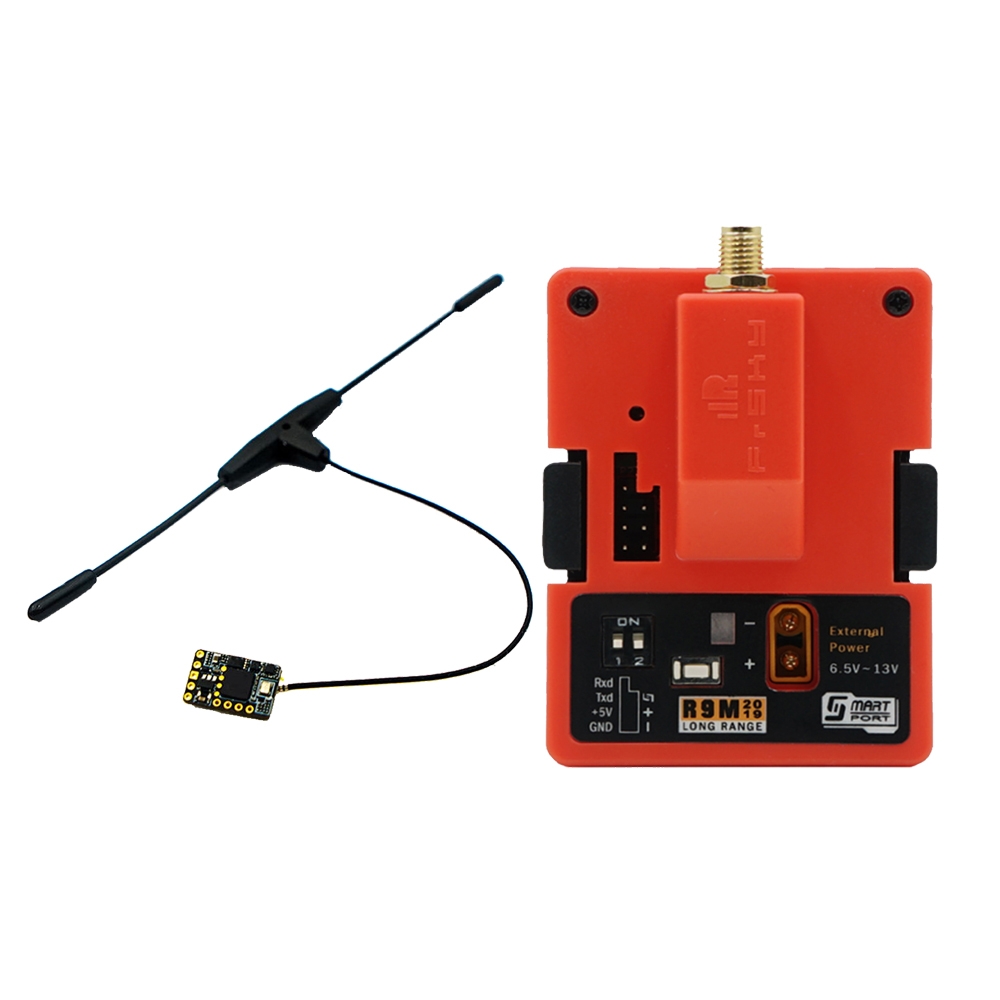 $59.99 for FrSky R9M 2019 900MHz Long Range Transmitter Module and R9 Mini Receiver with Mounted Super 8 and T antenna