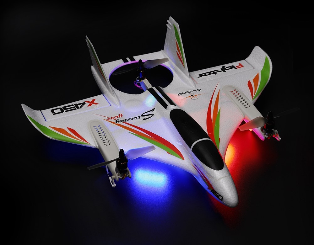 XK X450 VTOL 2.4G 6CH EPO 450mm Wingspan 3D/6G Mode Switchable Aerobatics RC Airplane RTF