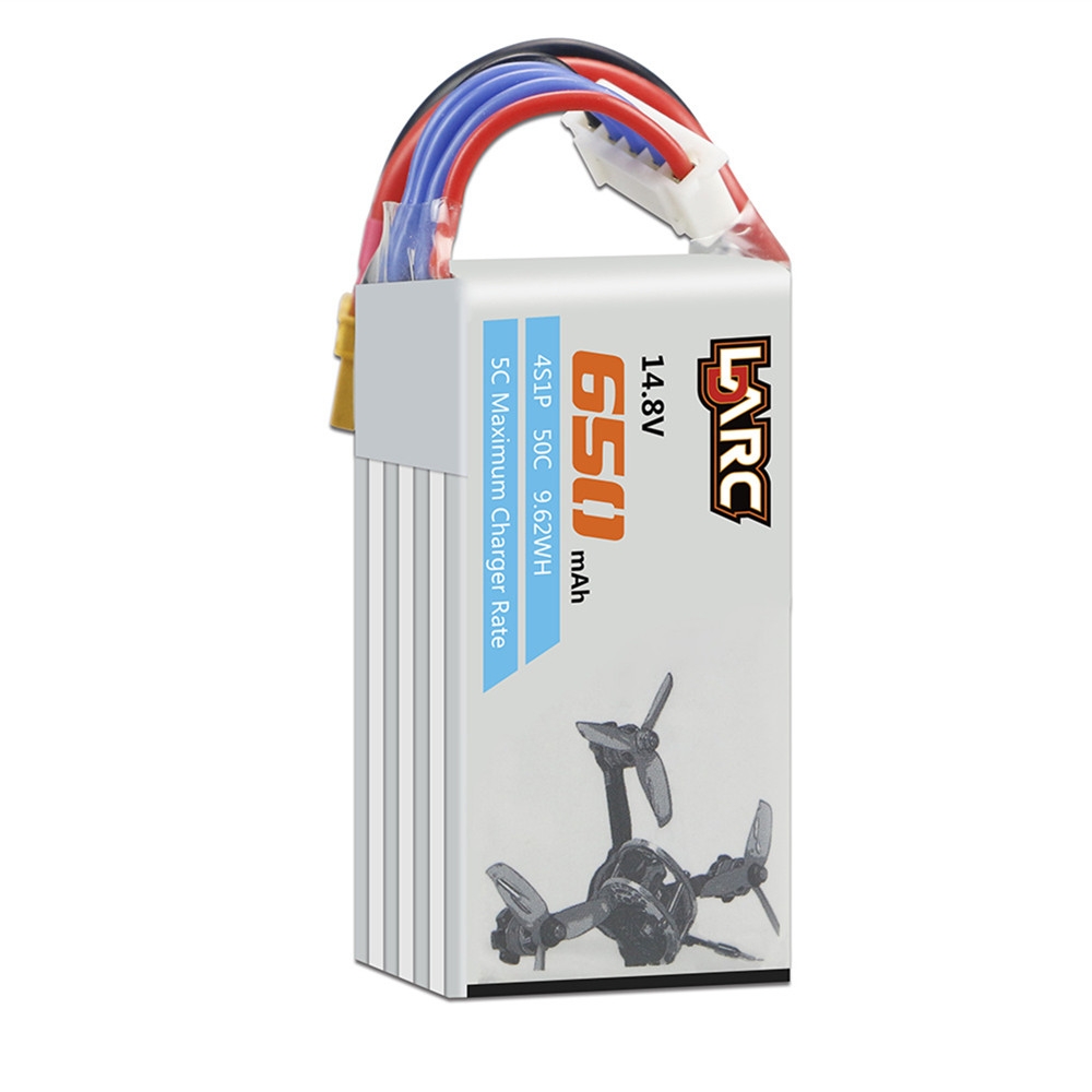 DARC 14.8V 650mAh 50C 4S Lipo Battery Electric Quantity Prompt For LDARC 130GTI ET125