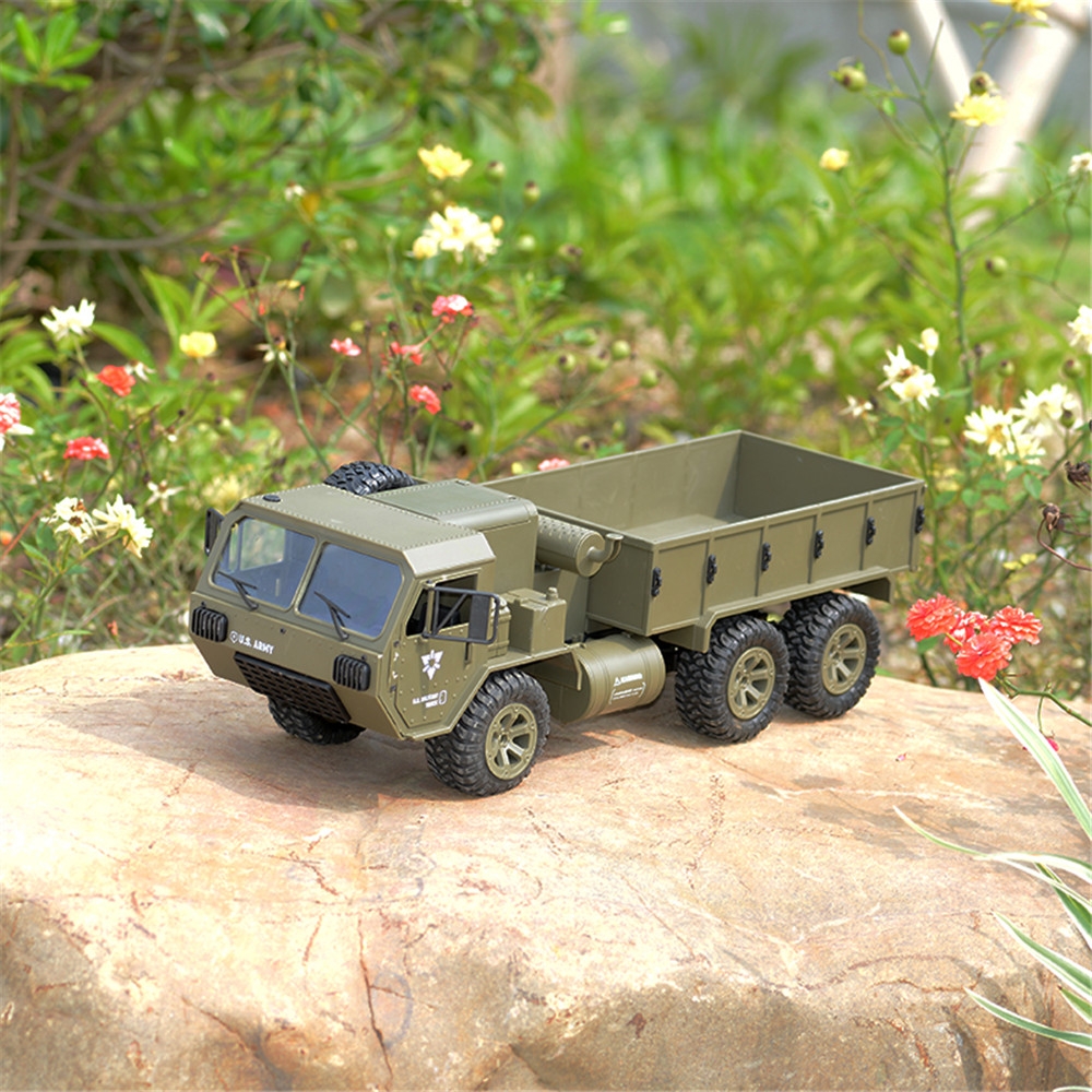 12% OFF for Fayee FY004A 1/16 2.4G 6WD Rc Car Proportional Control US Army Military Truck RTR Model Toys