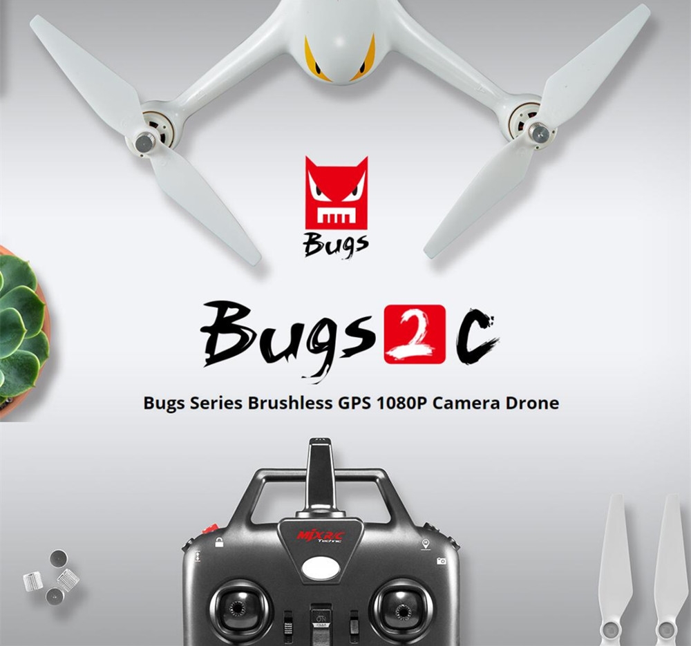 MJX B2C Bugs 2C Brushless With 1080P HD Camera GPS Altitude Hold RC Drone Quadcopter RTF