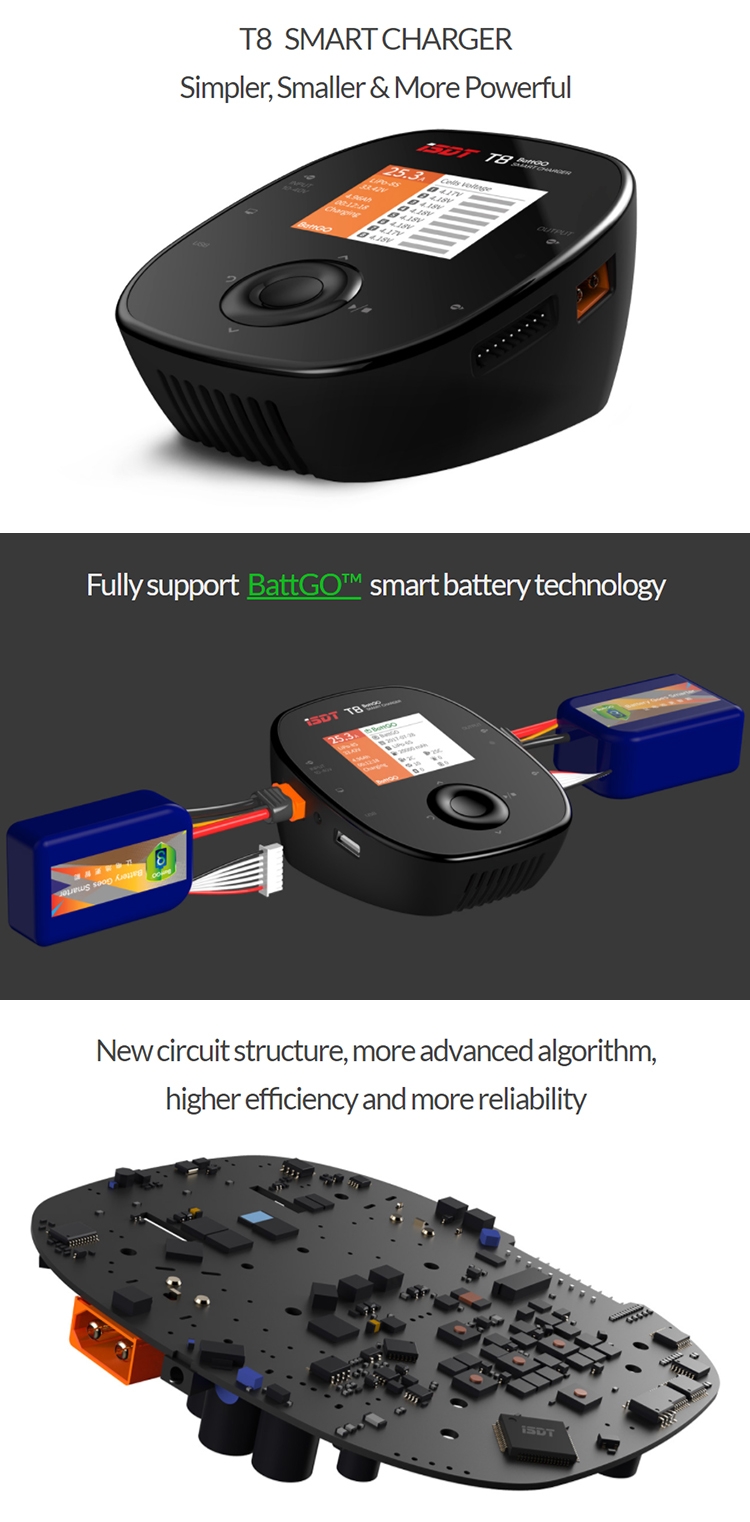 $79.99 for ISDT T8 BattGo 1000W 30A Charger