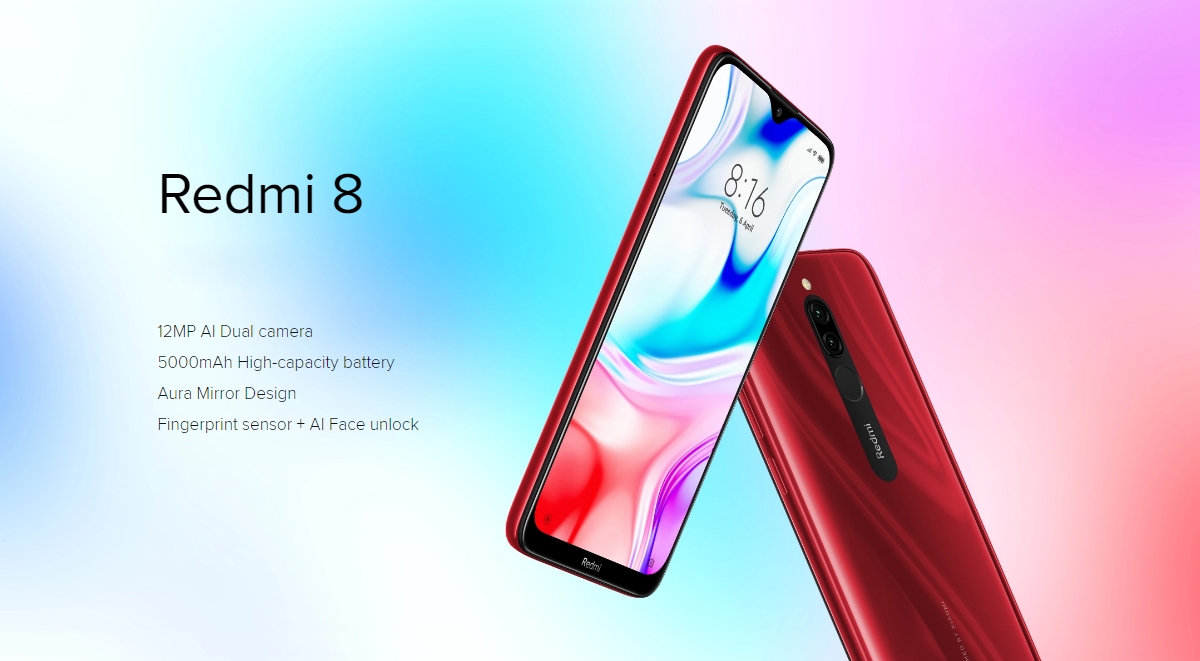 Xiaomi Redmi 8 Global Version 6.22 inch Dual Rear Camera 4GB 64GB 5000mAh Snapdragon 439 Octa core 4G Smartphone