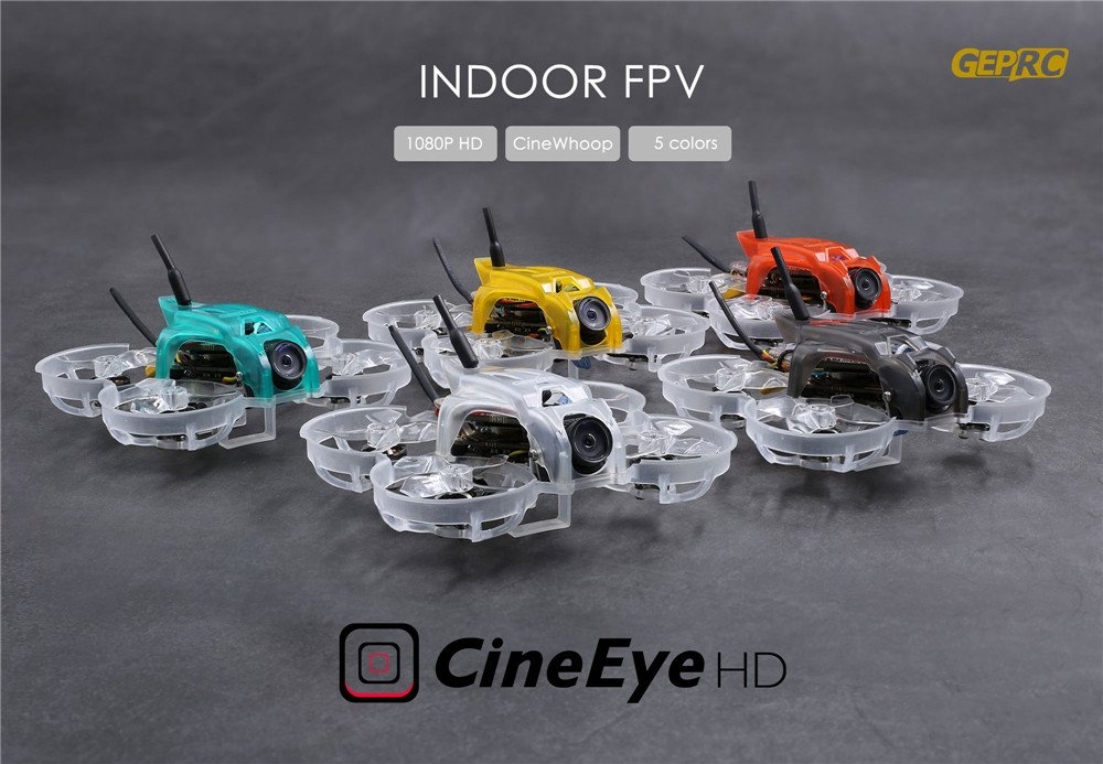 GEPRC CineEye 79mm CineWhoop FPV Racing RC Drone PNP/BNF Caddx Baby Turtle 1080P HD With 5 Colors Canopy