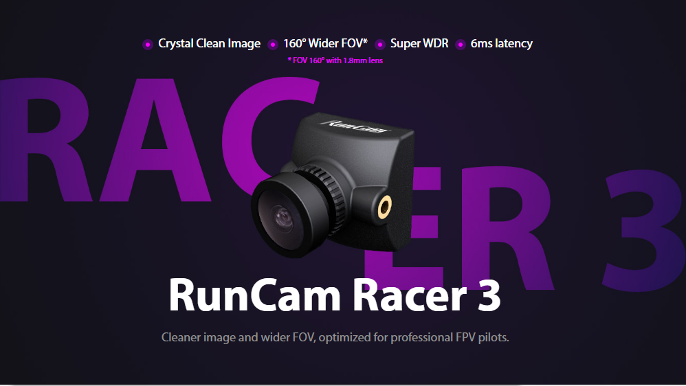 $34.95 for RunCam Racer 3 Mini FPV Camera