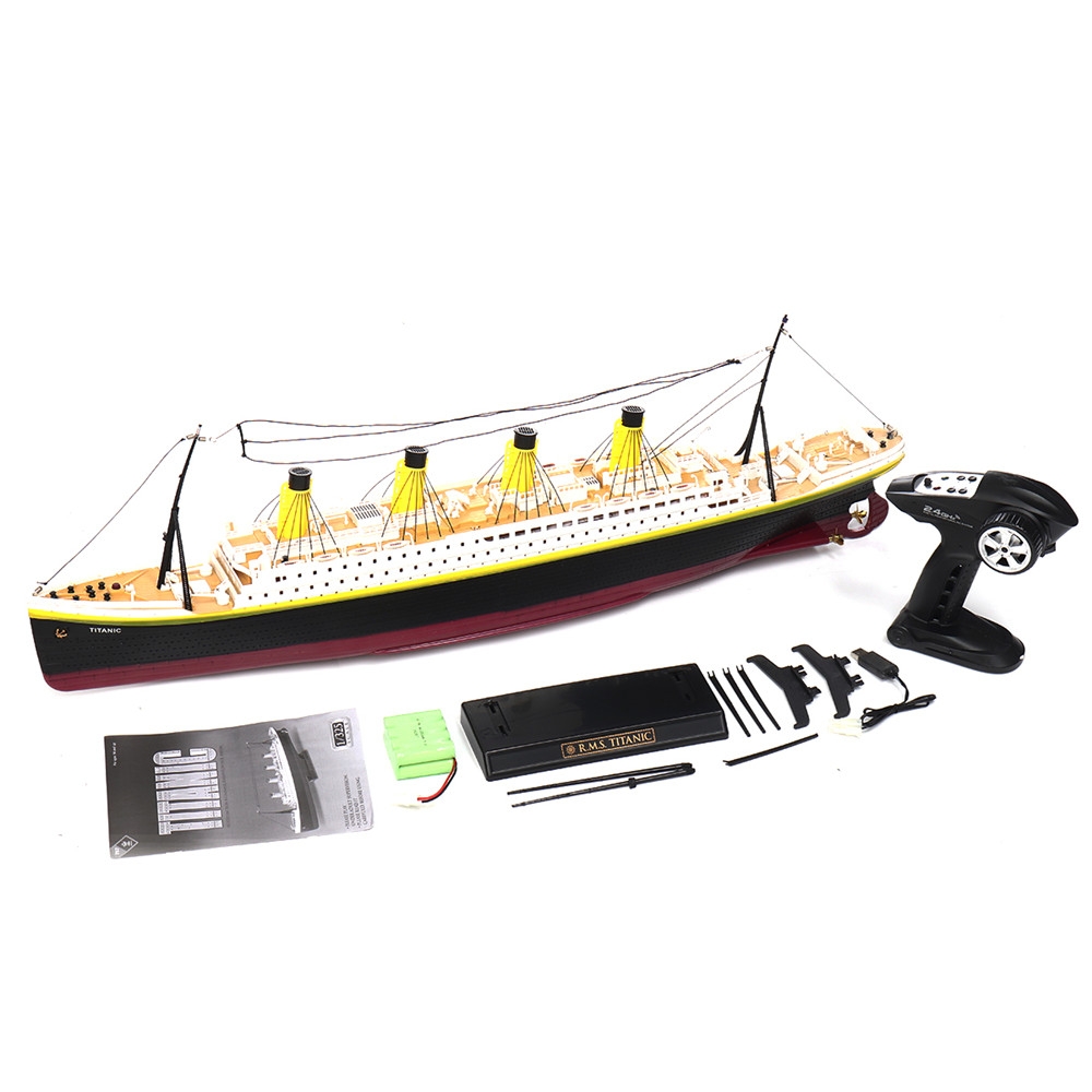 15% OFF for NQD 757 1/325 2.4G 80cm Simulation Titanic RC Boat Electric Ship Model with Light RTR Toys