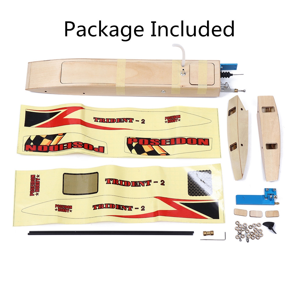 15% OFF for 3652 Unassembled Electric RC Boat Kit without Motor ESC Servo Transmitter Battery