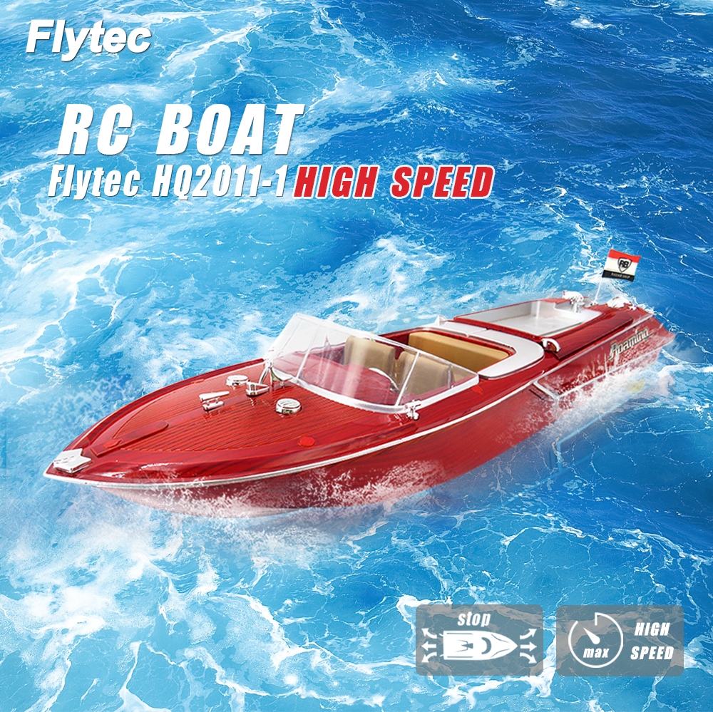 Flytec HQ2011-1 46CM 2.4G 4CH 15KM/H High Speed Racing RC Boat