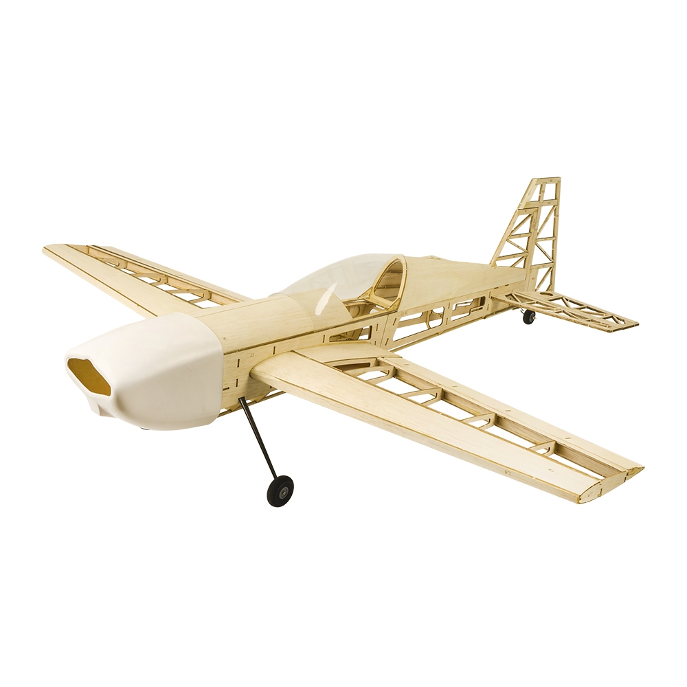 $59.49 for EXTRA 330 Upgraded 1000mm Wingspan Balsa Wood Building RC Airplane Kit